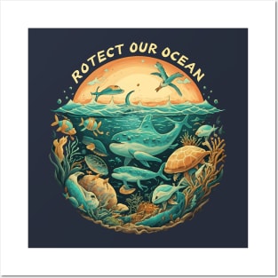 Protect Our Ocean Posters and Art